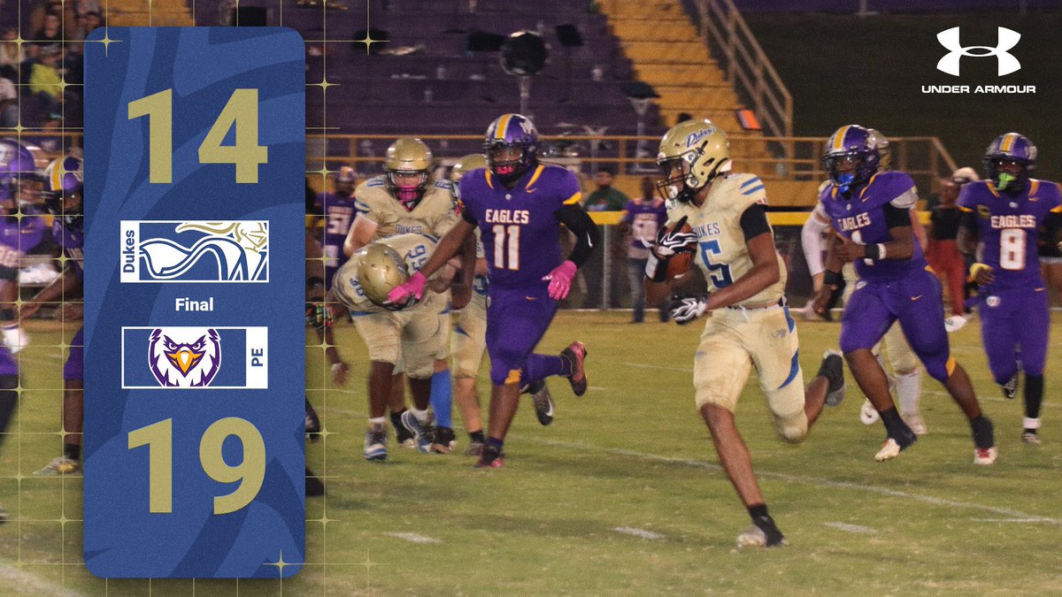 WHSDukesAth's tweet photo. Varsity Football Final Score 

@dukeswhs https://t.co/dHY0rEoIj6