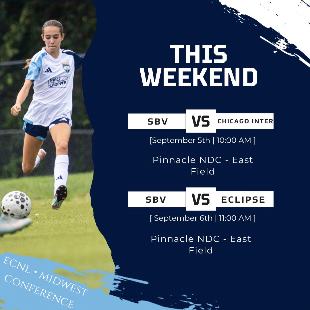 HadleyRoss2030's tweet photo. First games start tomorrow!! ⚽️🥅🏟️👏

📆 Saturday 10am vs Chicago Inter
📆 Sunday 11am vs Eclipse Select 
📍Pinnacle National Development Center - 1913 Pinnacle Way, Kansas City, KS 66112

@SPORTINGBV @sbv2030ECNL @ImCollegeSoccer @ImYouthSoccer @TheSoccerWire @PrepSoccer https://t.co/d12GsrbPwg