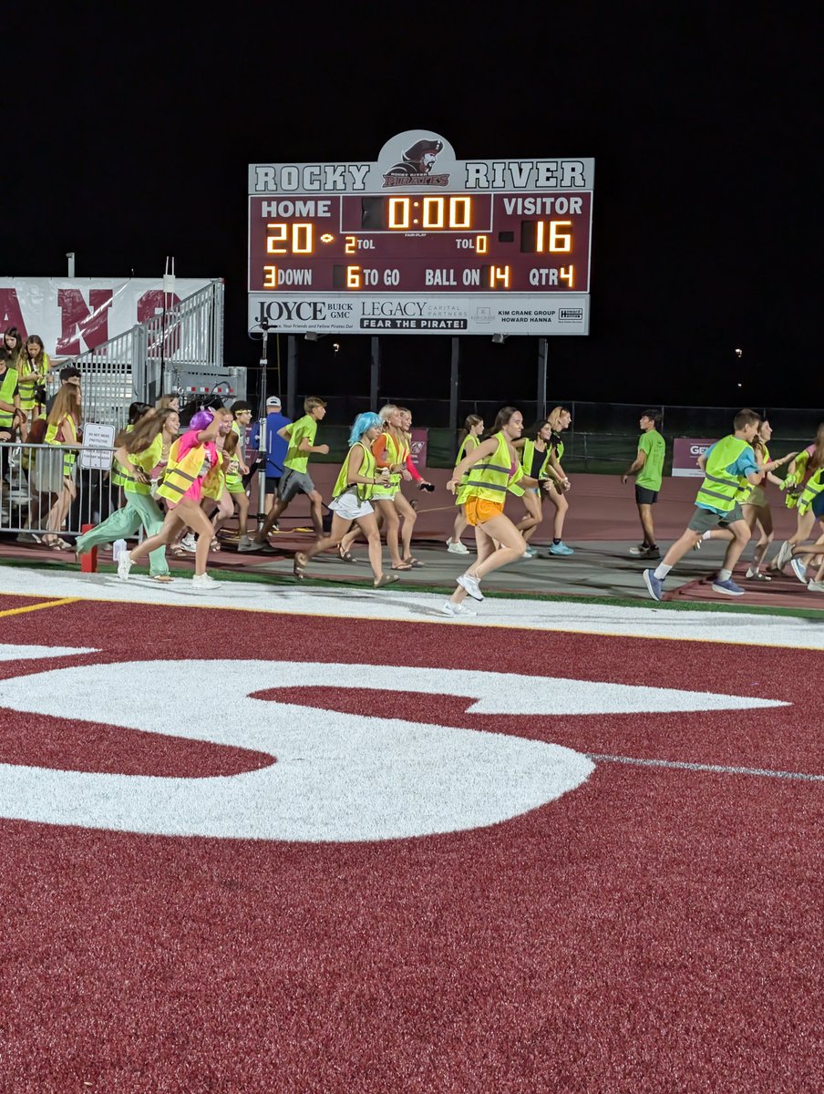 ChrisGrunau's tweet photo. The FINAL from Rocky River Stadium
Rocky River Pirates 20
Lake Blue Streaks 16
@FOX8FNTD @116sports @rrboosters @rrhsBN @CoachWells1 @sportskee1
#LakeHighSchool #RockyRiverPirates #OHSAA #FridayNightLights
#OhioHighSchoolFootball #NEOPreps #RiverPirates #BlueStreaks https://t.co/46IhRVy1Sk