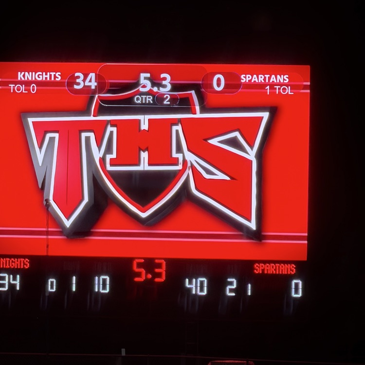 TriadHighSchool's tweet photo. Knights are ROLLING-Triad up 34-0 at the half vs. Sycamore! https://t.co/ykEc0RX9N6