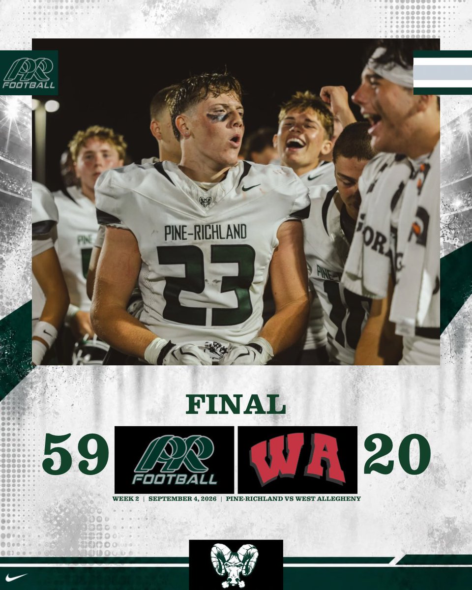 PRRamsTDClub's tweet photo. Fantastic home opener! Next week we prepare for Central Catholic! https://t.co/ZMJDhZ9kq0