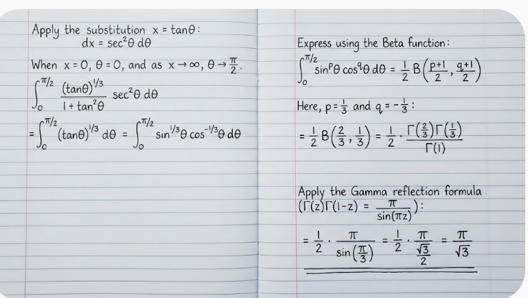 DAlRawi2's tweet photo. @Diarytells Here you have two approaches to evaluate the integral. https://t.co/hPto7ADGlE