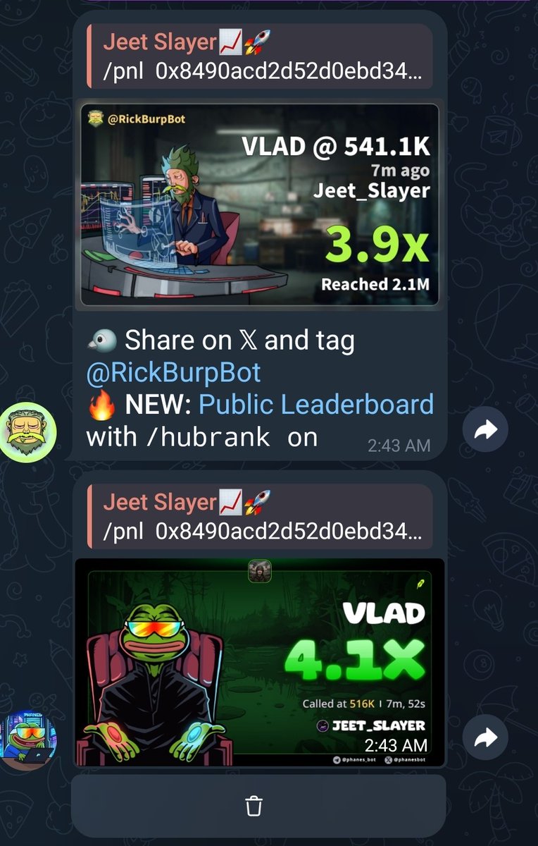 Jeetslayer00's tweet photo. 4.1X PROFIT SECURED 💯 $VLAD

PRIVATE TG CHADS STAY PRINTING 💥 

0x8490acd2d52d0ebd34cb13e01bd9a9380b36411d https://t.co/sq4g6MbZKQ
