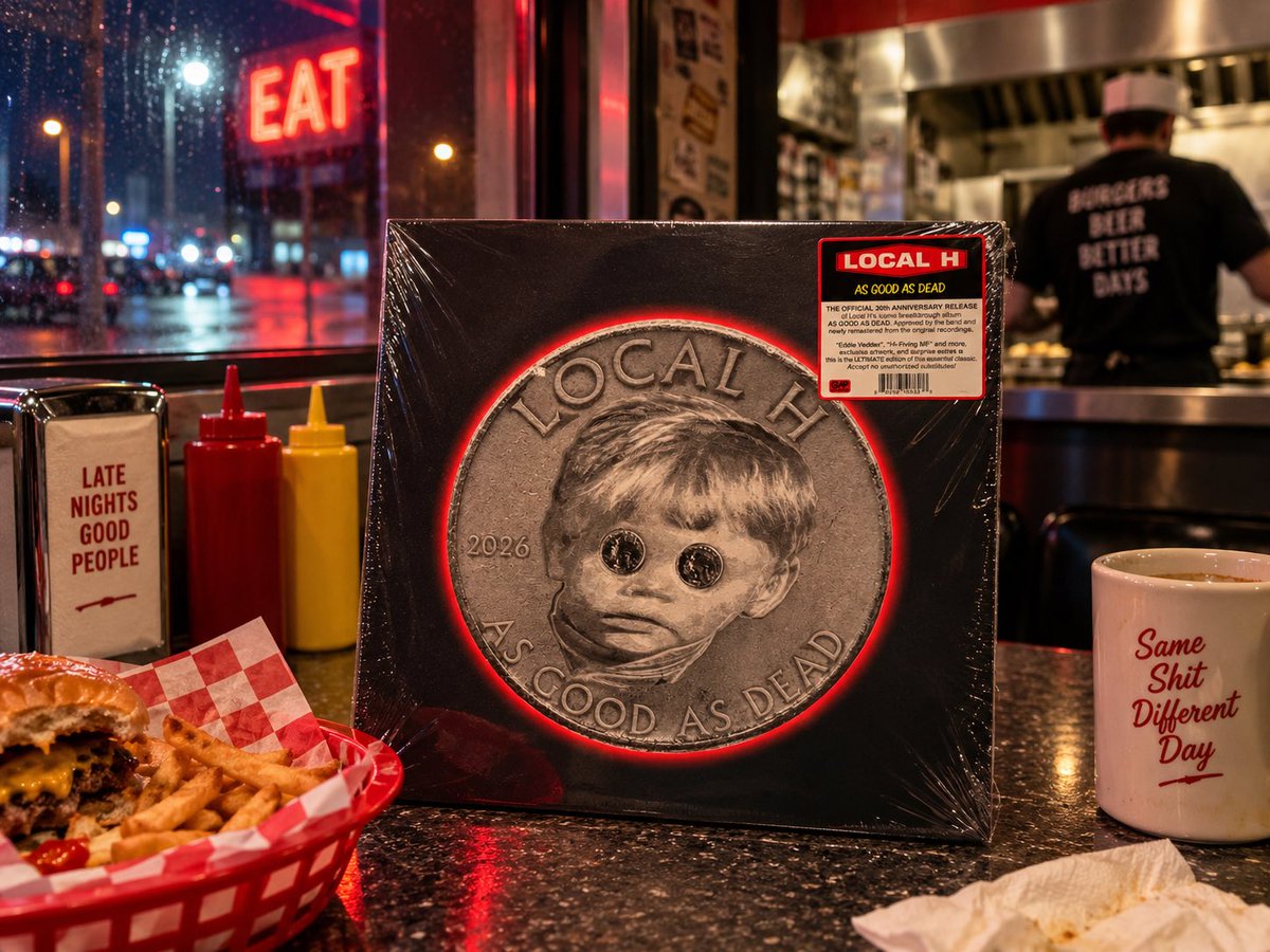 realSamGoodie's tweet photo. 🎶 #NowPlaying
🎧 Local H – As Good as Dead 💀🎸
😎 Today’s vibe
Scott Lucas wrote this as a goodbye to Zion, Illinois—the small town he was sick of being trapped in. The entire album became a concept about never getting out.
#LocalH #AsGoodAsDead #Vinyl #VinylCollection 🎵 https://t.co/AGY87jLb4z