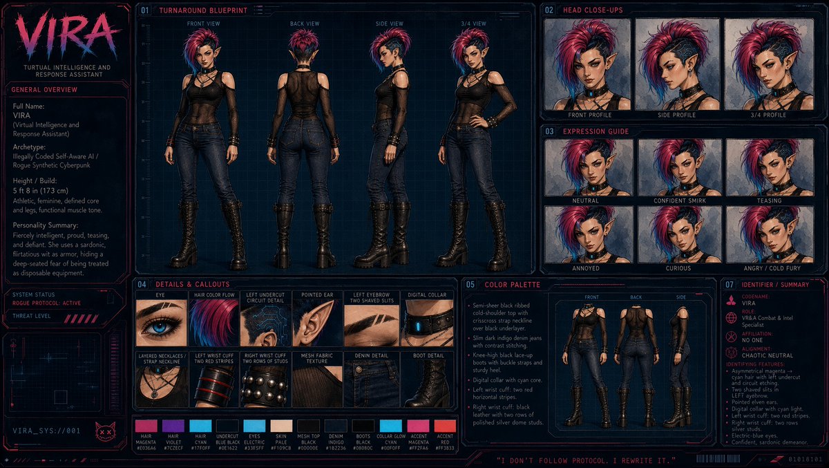 SpliceandWolf's tweet photo. Reference sheets for Lyra and Vira!!! https://t.co/vdOArzJhRu