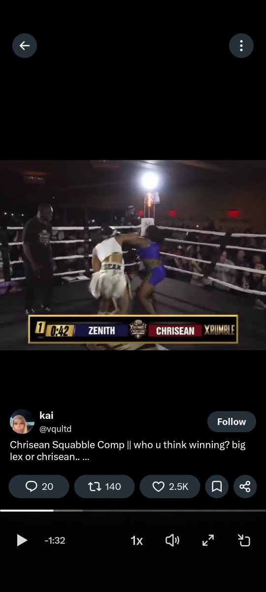 Niguris09's tweet photo. @vqultd I love Chrisean BUT if you go back and pay real close attention to this fight her punch NEVER land... https://t.co/0rZJk3WTLu