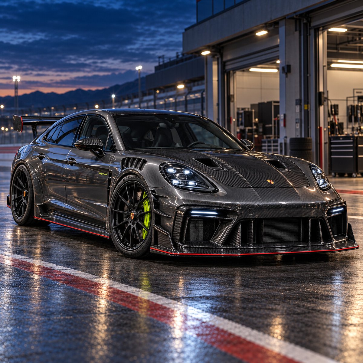 TENMMCoin's tweet photo. This is the goal for my 971: a four-door Panamera built like Porsche handed it to the GT3 RS team—carbon hood, NACA ducts, louvered fenders, open aero, big wing, and one thin red line. 🔧

$TENMM — The One Token Everyone Keeps Losing.
No utility. No promises. Just memes. https://t.co/cfJqXquUOJ