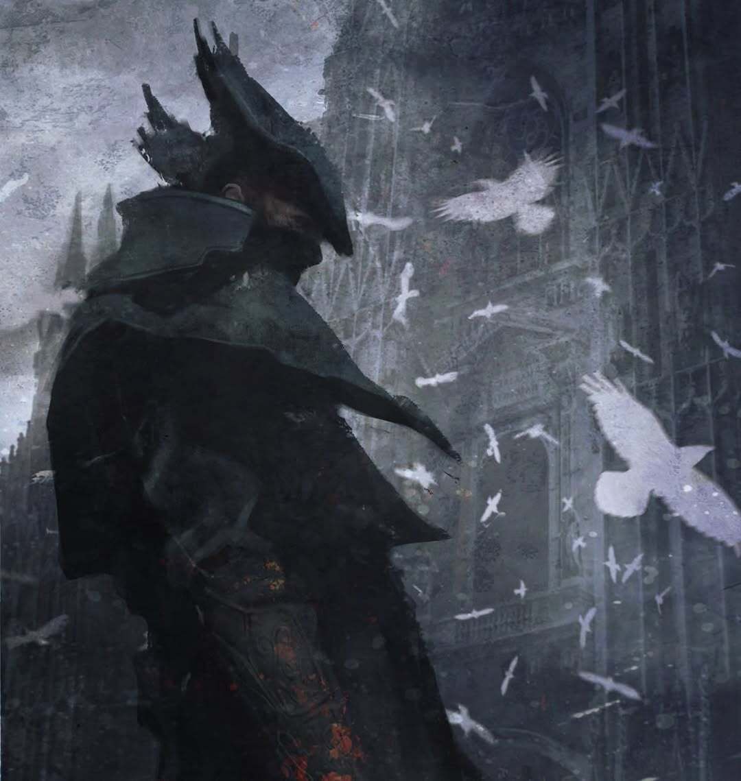old_memory's tweet photo. The Hunter, Bloodborne (2015) https://t.co/pgUM9oWKRU