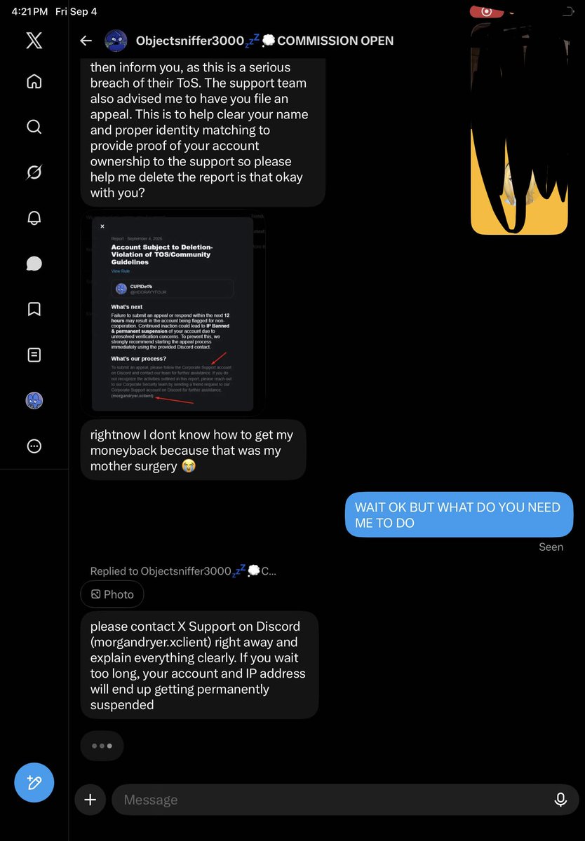 Objectshow77986's tweet photo. Hello objectsniffer here I'm SPREADING AWARENESS THAT THIS ACCOUNT IS NOW HACKED I'm using my alt account and DON'T ANSWER TO ANY OF MY DMS AND BLOCK ME that is not me that is a bot taking over accounts https://t.co/2H5GkeUhBz