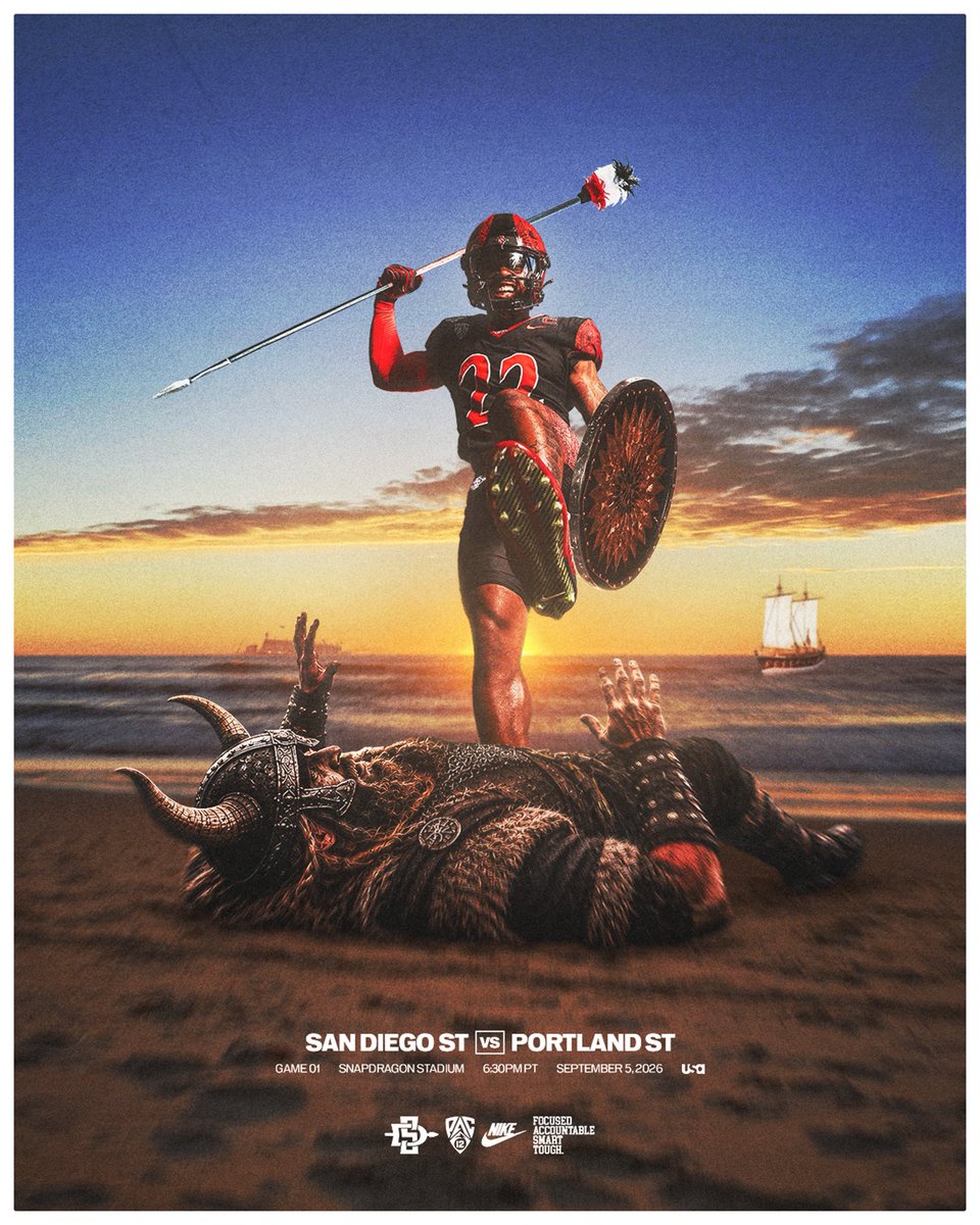 AztecFB's tweet photo. Prepared for Battle ⚔️

#AztecFAST 🍢 x #BeTheA1pha 🐺 x #TheClimb📈 https://t.co/JFlFfivCKR