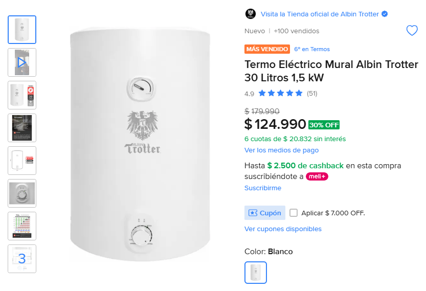 TodoCalefon1's tweet photo. 🔥💧 Termo Eléctrico Mural Albin Trotter 30 Litros 1,5 kW, Buscar ID de producto en Mercado Libre: 👉 ZHHFCD-3BAL, ver más: 👉 https://t.co/7P97GAMpzd 
#termo  Camilo Escalona  PlanPerfectoCHV  Antártica  Partido Socialista  Unidad Popular  Estado de Chile  Informados  Villarrica https://t.co/5WjGRieGjN