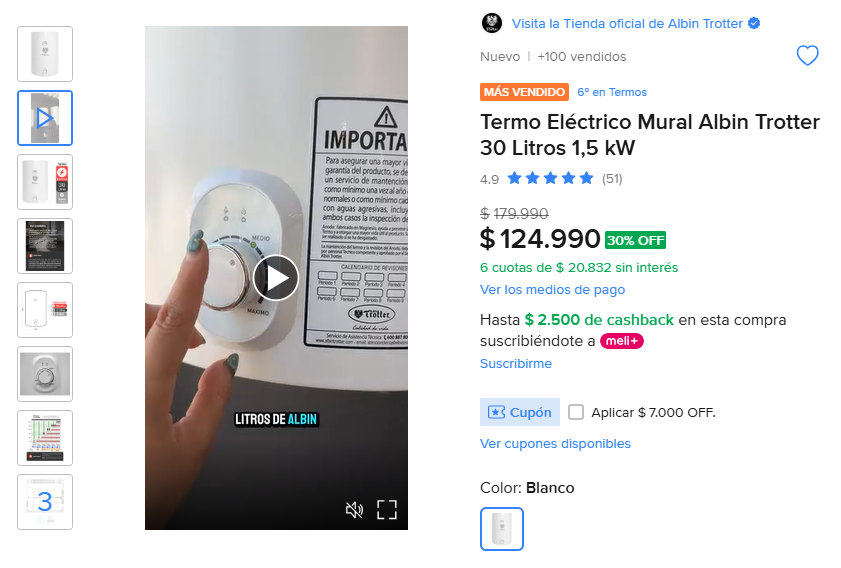 TodoCalefon1's tweet photo. 🔥💧 Termo Eléctrico Mural Albin Trotter 30 Litros 1,5 kW, Buscar ID de producto en Mercado Libre: 👉 ZHHFCD-3BAL, ver más: 👉 https://t.co/7P97GAMpzd 
#termo  Camilo Escalona  PlanPerfectoCHV  Antártica  Partido Socialista  Unidad Popular  Estado de Chile  Informados  Villarrica https://t.co/ItDFKtPPv3