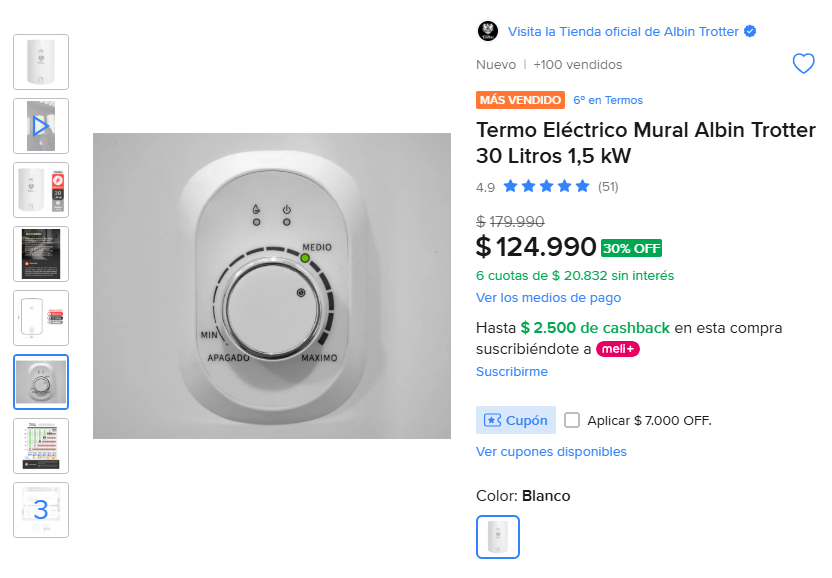 TodoCalefon1's tweet photo. 🔥💧 Termo Eléctrico Mural Albin Trotter 30 Litros 1,5 kW, Buscar ID de producto en Mercado Libre: 👉 ZHHFCD-3BAL, ver más: 👉 https://t.co/7P97GAMpzd 
#termo  Camilo Escalona  PlanPerfectoCHV  Antártica  Partido Socialista  Unidad Popular  Estado de Chile  Informados  Villarrica https://t.co/Gt0QwZj0Yj