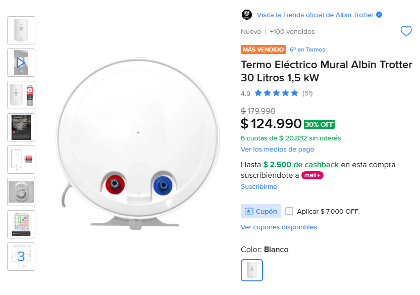 TodoCalefon1's tweet photo. 🔥💧 Termo Eléctrico Mural Albin Trotter 30 Litros 1,5 kW, Buscar ID de producto en Mercado Libre: 👉 ZHHFCD-3BAL, ver más: 👉 https://t.co/7P97GAMpzd 
#termo  Camilo Escalona  PlanPerfectoCHV  Antártica  Partido Socialista  Unidad Popular  Estado de Chile  Informados  Villarrica https://t.co/Jqp1x4wGgZ