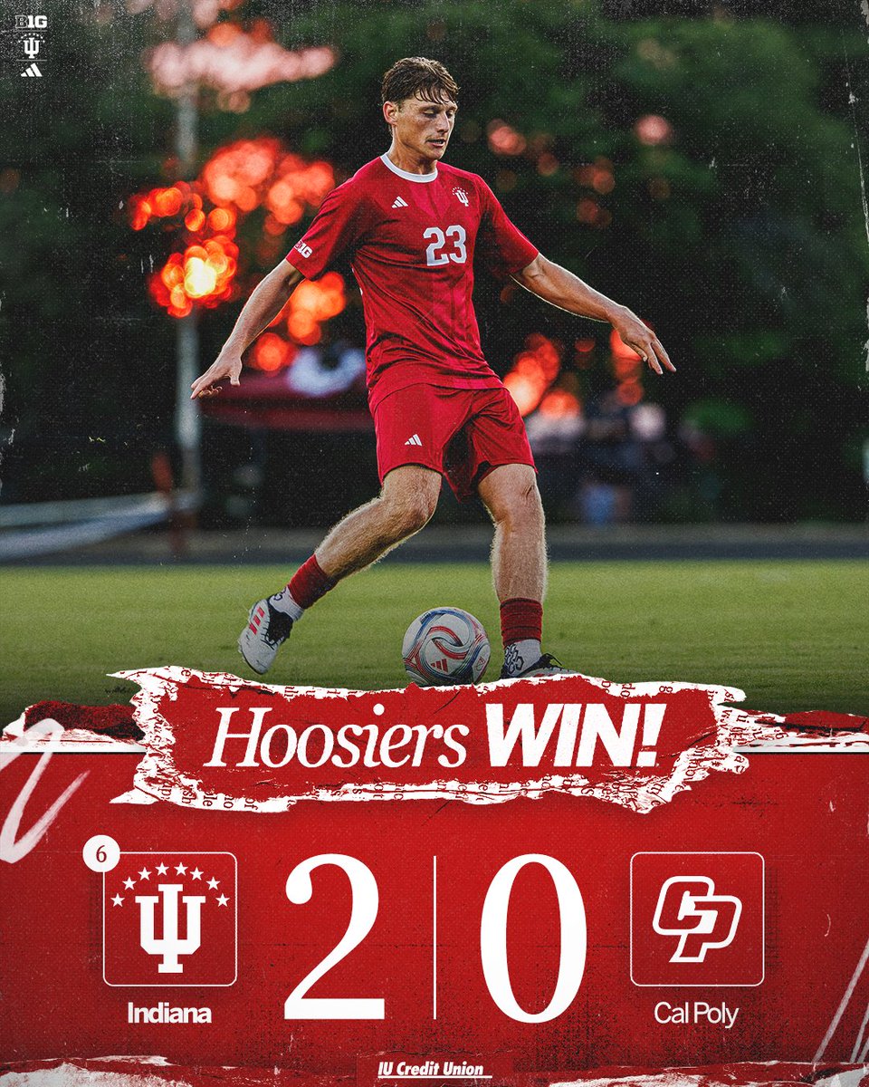 IndianaMSOC's tweet photo. Kicking off the weekend with a WIN! 🙌 https://t.co/rrcq25JS5X