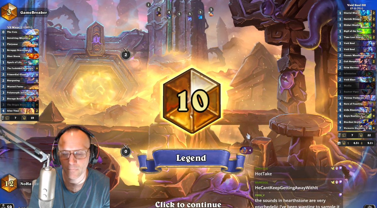 Nohandsgamer's tweet photo. Top 10 on EU with Void DH! It's back and it's broken!
69% win-rate over 40 games!

Deck code:
AAECAea5AwSongbNngaD2gen9wcN4fgF0J4G054G3v8GtpcH550HobEHlb8HxN0Hxt0Hx90HteEHt+EHAAA=

Mobile: https://t.co/gzobCyxOWF https://t.co/hQbRwoiO7R
