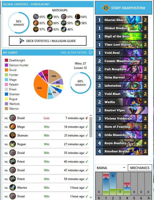 Nohandsgamer's tweet photo. Top 10 on EU with Void DH! It's back and it's broken!
69% win-rate over 40 games!

Deck code:
AAECAea5AwSongbNngaD2gen9wcN4fgF0J4G054G3v8GtpcH550HobEHlb8HxN0Hxt0Hx90HteEHt+EHAAA=

Mobile: https://t.co/gzobCyxOWF https://t.co/hQbRwoiO7R