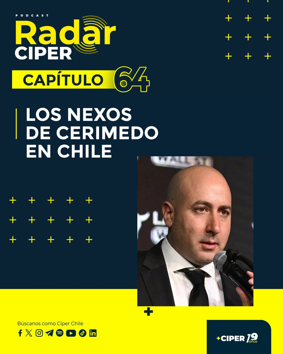 ciper's tweet photo. Nuevo capitulo de #RadarCIPER! 🎙️ Escucha las noticias más importantes de la semana seleccionadas para ti por el equipo CIPER.
https://t.co/EMySzFDF9u https://t.co/cFXM2lOm1n