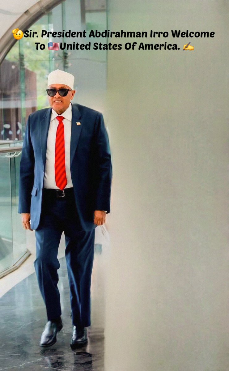 SheikhHamood's tweet photo. 🫡Somaliland president @Abdirahmanirro will arrive 🇺🇸United States today Insha Allah. ✍️

📅 Saturday, September 6'th.
⏰ 8:55 AM
📍 Dulles International Airport (IAD)
1 Saarinen Cir, Dulles, VA 20166. 

— President H.E. Abdirahman Irro. ✍️ https://t.co/gByaE3zTIS