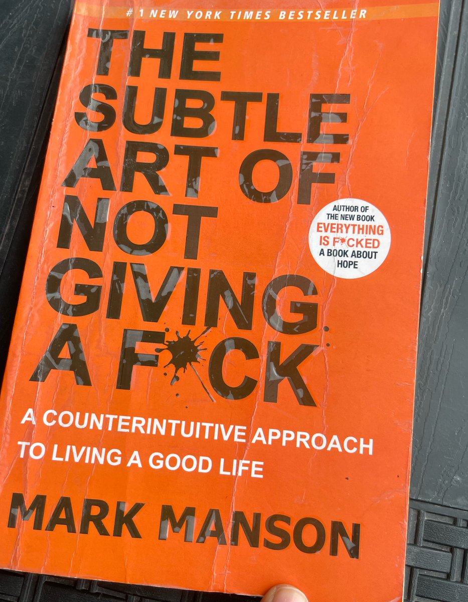 gowllaharsha's tweet photo. Rereading this after a decade.
@Markmanson #weekendreading https://t.co/hWsc5P9nDW