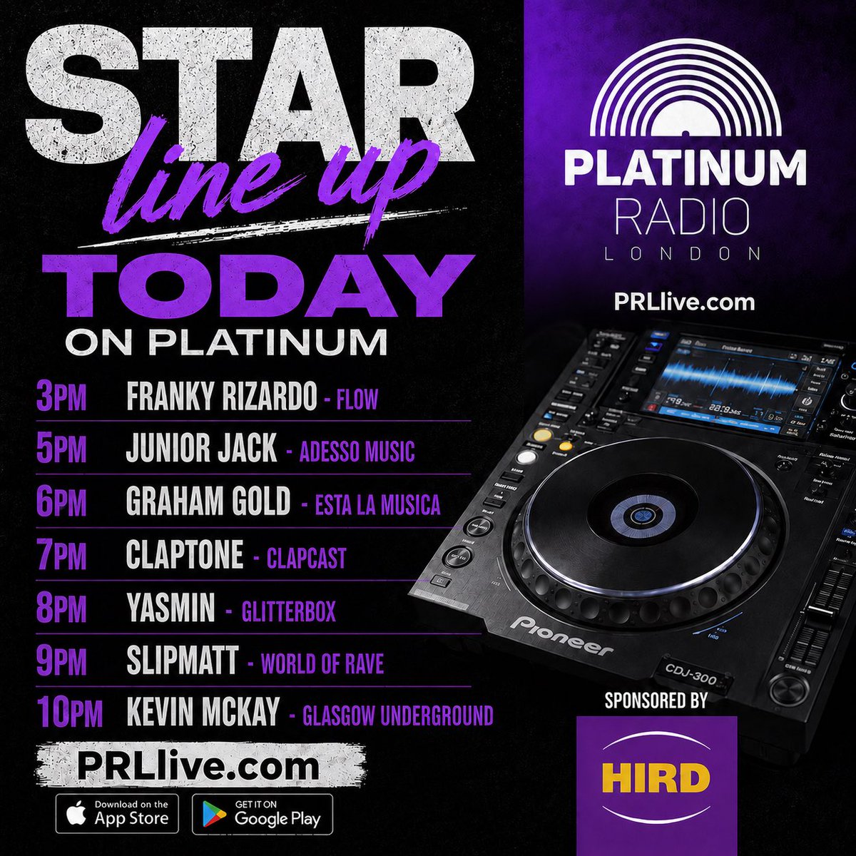 platinumradio15's tweet photo. The headliners on Platinum today
https://t.co/tmo4KJ1d4g
FREE APP
iOS - https://t.co/yfLt30kkDb
Android - https://t.co/E4vd6r3mCD
#bigdjs #headliners #housemusic #discohouse #deephouse #progressivehouse #prl https://t.co/IbYXwLFZtN