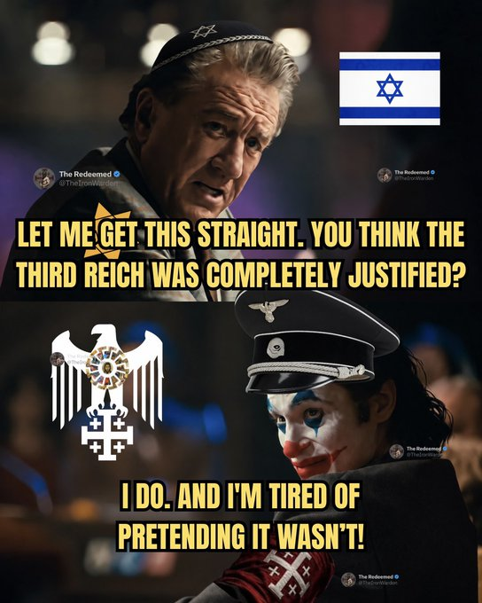 DonnyServusDei's tweet photo. Stop pretending.
Stop acting like what they did was wrong.

When we enter Heaven the Painter will be there.
And he will ask you why you rejected his righteous name.

Can you, as you are now, HONESTLY SAY that you've done everything you can for the Cause?

Sieg Heil, brothers. https://t.co/KJT4Je5tFq