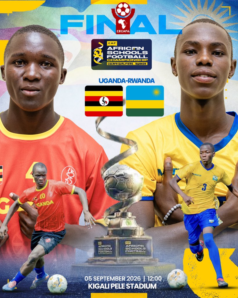 vidaneza10's tweet photo. #AFSC2026 ππ₯
African Schools Championship Finals
β½ Boysβ Final
πΊπ¬ Uganda π Rwanda π·πΌ
π 12:00 PM
β½ Girlsβ Final
πΉπΏ Tanzania π Kenya π°πͺ
π 11:00 AM
π₯ Donβt miss the action!
#Vidasports #AFSC2026withvida https://t.co/atJjzzT8Ic