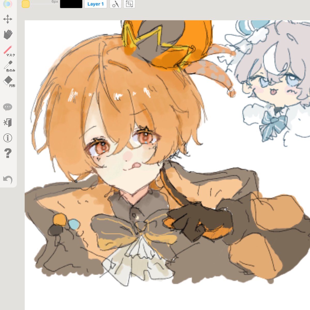 Mochiwan_n's tweet photo. 絵チャでかいたもん
#不透明なイラスト https://t.co/LNTYyNZdKG