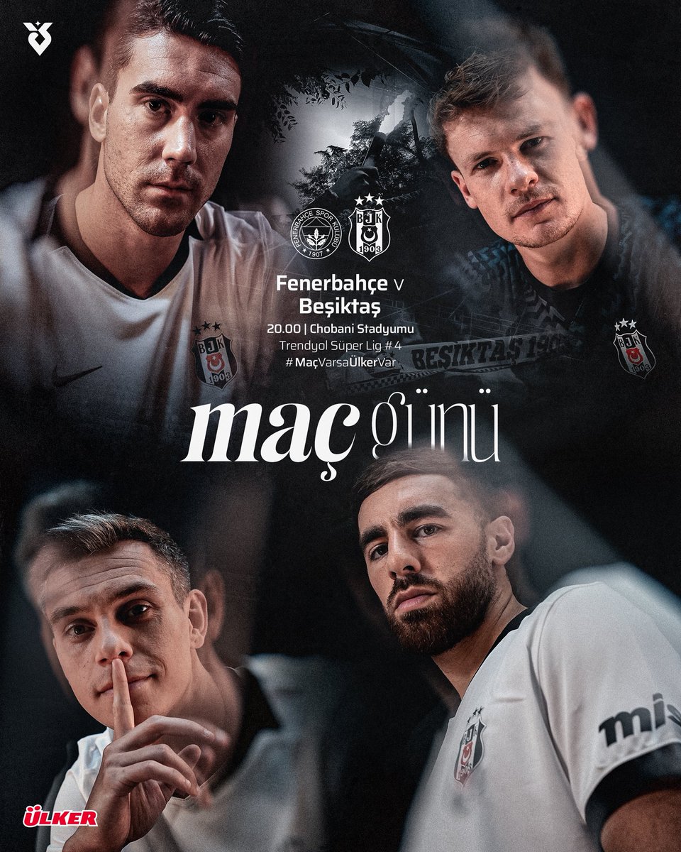 Besiktas's tweet photo. Bugün #BeşiktaşınMaçıVar 🦅

🆚 Fenerbahçe
🕗 20.00
🏆 Trendyol Süper Lig #4
🏟 Chobani Stadyumu FB Şükrü Saracoğlu Spor Kompleksi
📺 beIN SPORTS 1

@Ulker | #MaçVarsaÜlkerVar https://t.co/RRbeXaQOpz