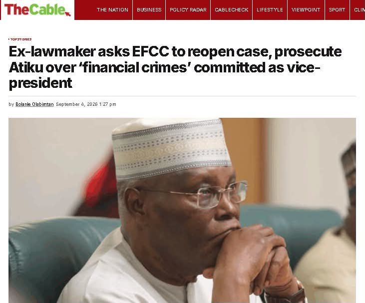 sema4u's tweet photo. @atiku politics is too rough and stupid, this case should have started earlier. I hope FG frustrate him and embarrass him as well, stupid things. https://t.co/b4C6QiXrEm