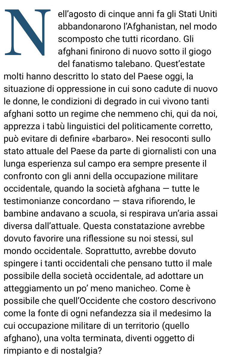 Robyzd's tweet photo. Che una società come quella afgana stesse meglio non si poteva dire perché la cosa principale da fare era mettere in luce che l’intervento americano era sbagliato. Una volta poi salito Obama sia a destra che a sinistra le critiche sono aumentate. Quindi a livello mediatico non era interesse di nessuno parlare dei risvolti positivi nella società afgana.