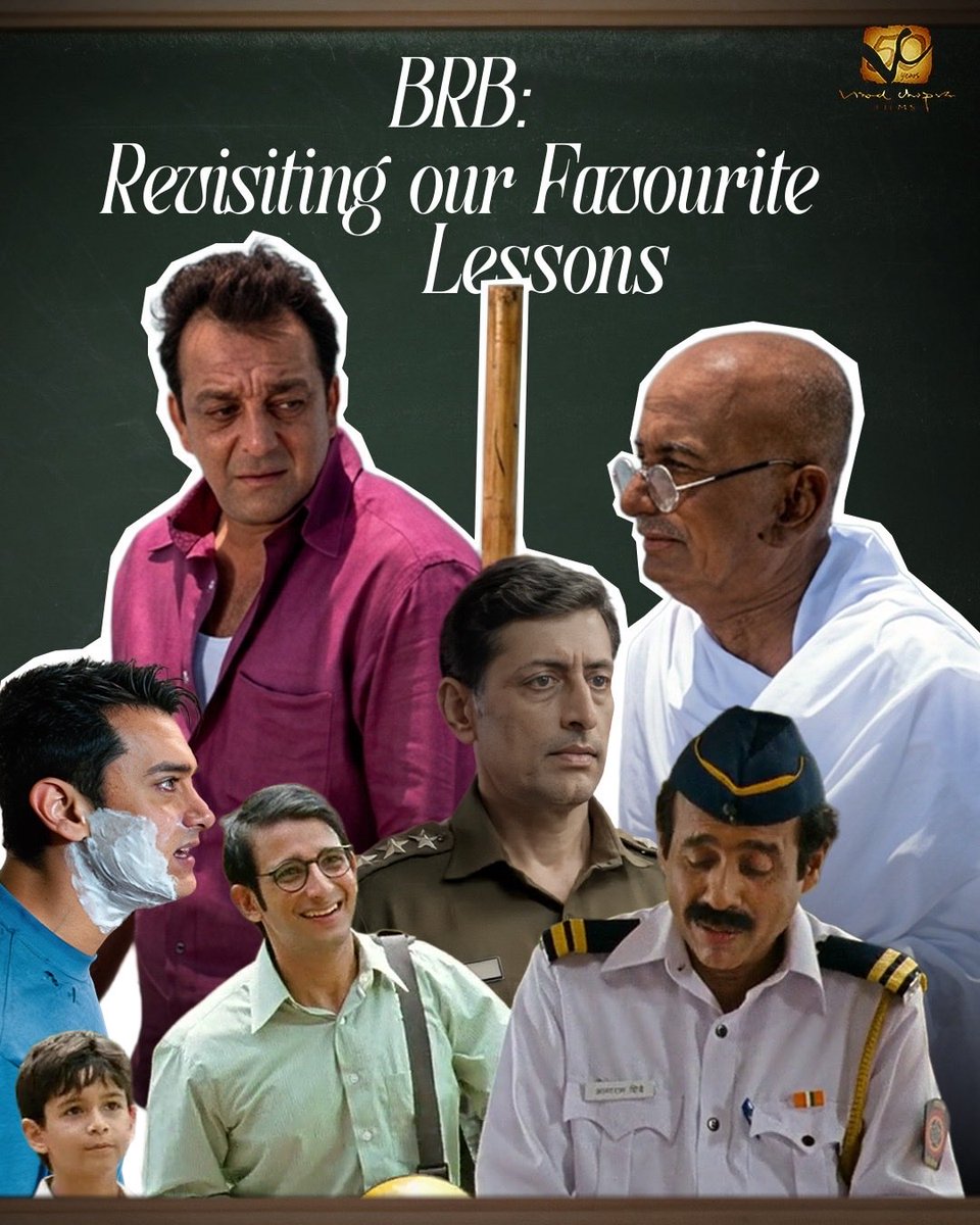 VVCFilms's tweet photo. Turns out, we were taking notes all along 👀📚 #HappyTeachersDay!

@duttsanjay #AamirKhan @TheSharmanJoshi @priyanshuchats 

#LageRahoMunnaBhai #3Idiots #12thFail #FerrariKiSawaari https://t.co/bQt96Hl0vP