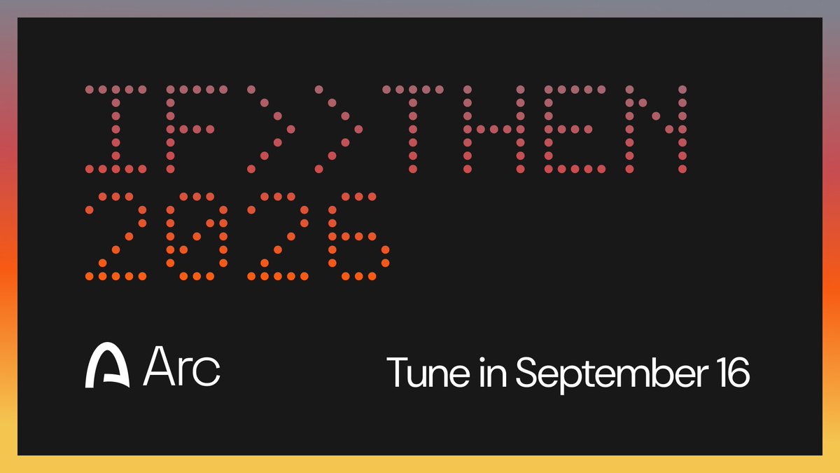 arc's tweet photo. Arc Mainnet goes live September 16 and you can watch it happen.

Join the Arc Mainnet Launch livestream for a live look at Arc, Agent Stack, and the onchain infrastructure built for programmable, agent-ready money.

No more waiting. Register for the Arc launch: https://t.co/5vj2b6kahG