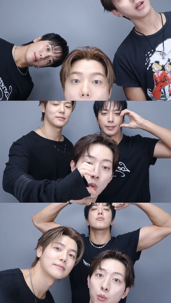 nzheffect's tweet photo. CNBLUE being goofy &amp; happy together!! 
May this friendship stays forever 🥹🩵 https://t.co/F7JAY108Jf