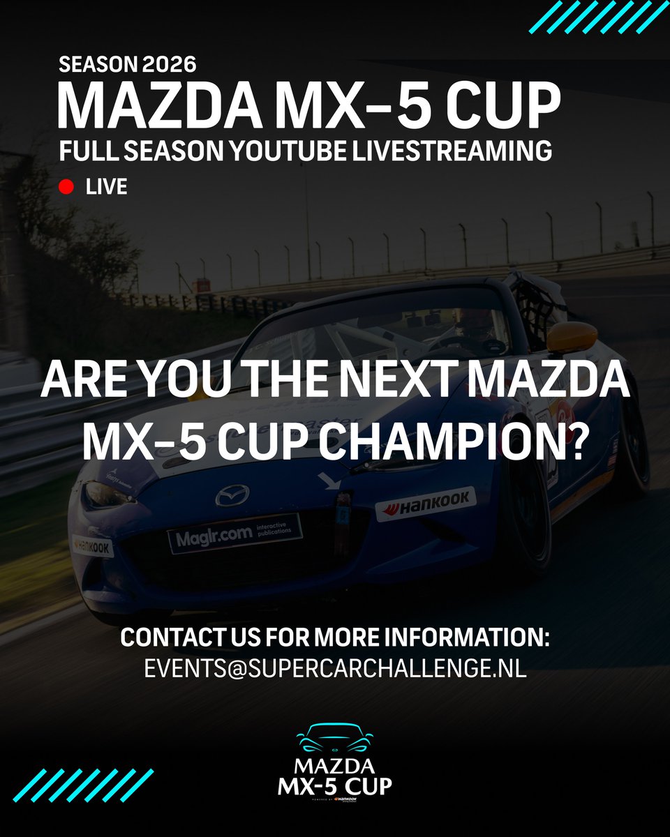 CatherineRvuls's tweet photo. V-Max Events will livestream the full Mazda MX-5 Cup season next year with expert commentary, giving young drivers greater exposure and helping them advance their motorsport careers. Contact us for opportunities. https://t.co/aEQIG69EjL