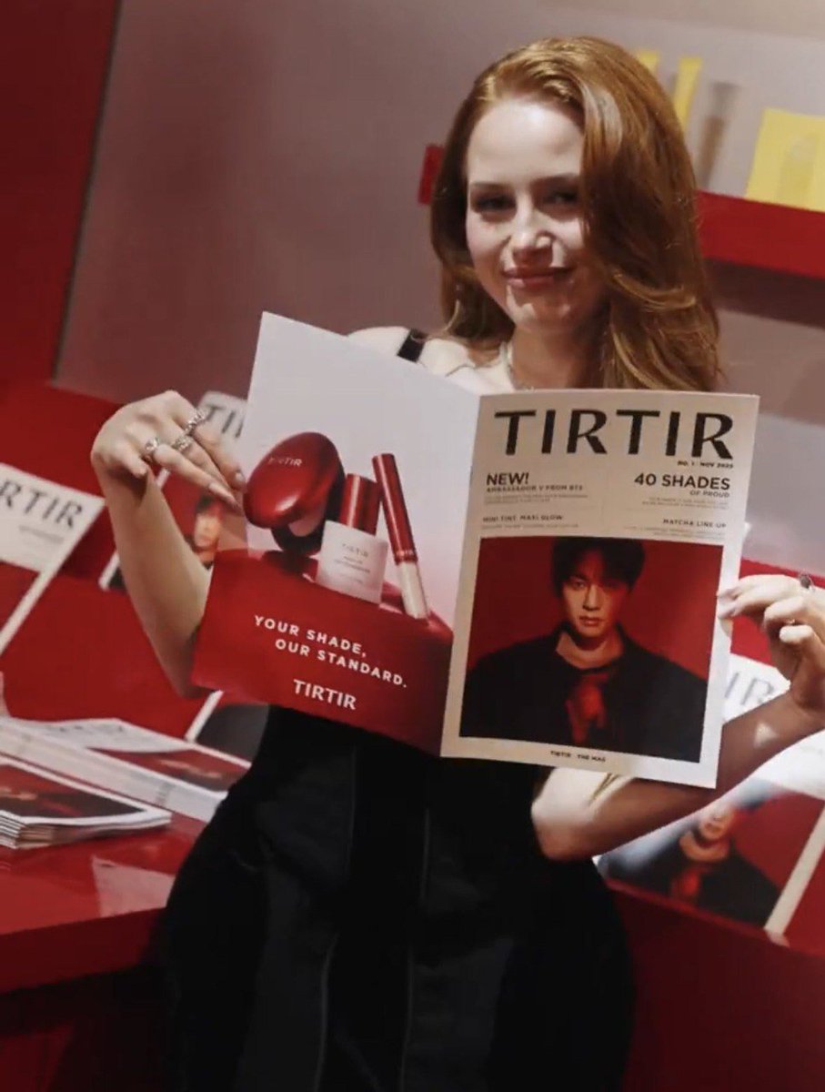WHYN0TKTH's tweet photo. then i remember we almost got taehyung and ms cheryl blossom (madelaine petsch) in one frame... https://t.co/YIqMdAOPsY