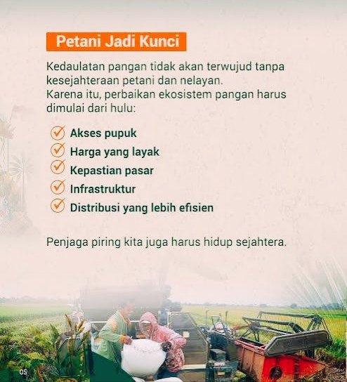 SimplyHon3st's tweet photo. Petani menjadi pahlawan sejati pemegang kunci kedaulatan pangan bangsa. 
Tangan-tangan merekalah yang memastikan bahwa setiap keluarga di Indonesia dapat menikmati makanan sehat tiap hari. 

Menjadi petani bukan sekedar bercocok tanam, melainkan dedikasi melainkan dedikasi untuk menjaga kehidupan dan masa depan negeri. 

Yuk, kita dukung dan muliakan petani. Dengan cara inilah kita bisa berinvestasi pada kedaulatan, kekuatan dan harga diri bangsa.