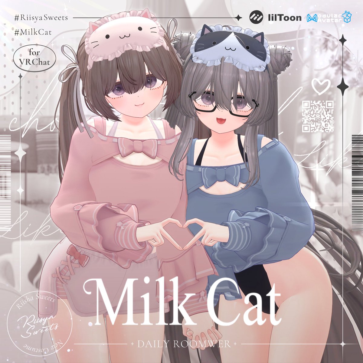 Riisya_Sweets's tweet photo. MilkCatRoomwearキャンペーン🐈‍⬛
新作衣装の販売を記念して3名様にアイマスクギミックが入ったFullSet版をプレゼント🤍
9月30日まで最大1400円OFF🉐

応募方法・3名様に衣装をプレゼント
①リーシャをフォロー
②この投稿をリポスト
③更に引用RTで当選確率UP2倍

Booth➡️ https://t.co/DSQOUttbuG https://t.co/oLlnhQktI6