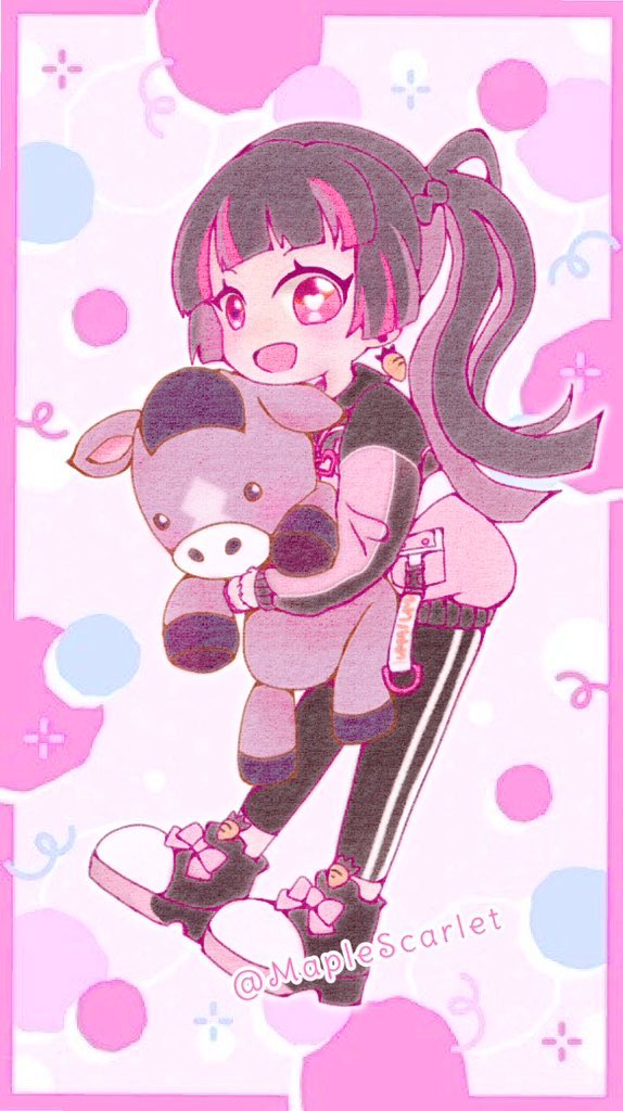 MapleScarlet's tweet photo. やっと完成した😭半年かかった😭💕
ポテナゲが大好きな女の子〜！ https://t.co/Cw5QATq5bE