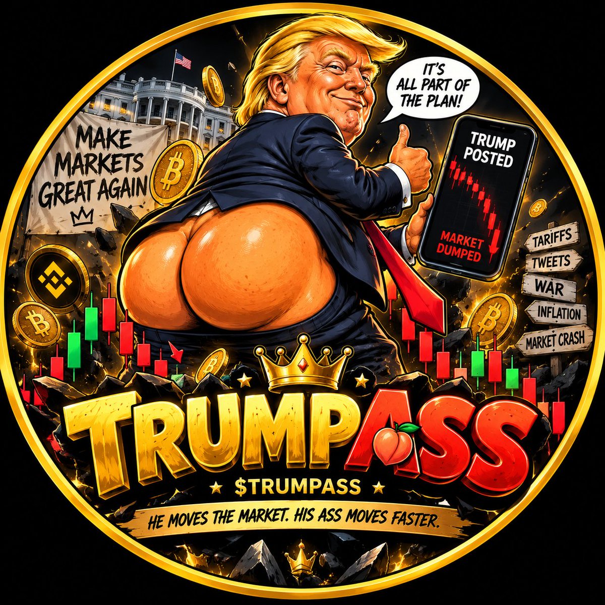trumparse's tweet photo. @MrHodlReal $TRUMPASS https://t.co/RcOLsQQtZd