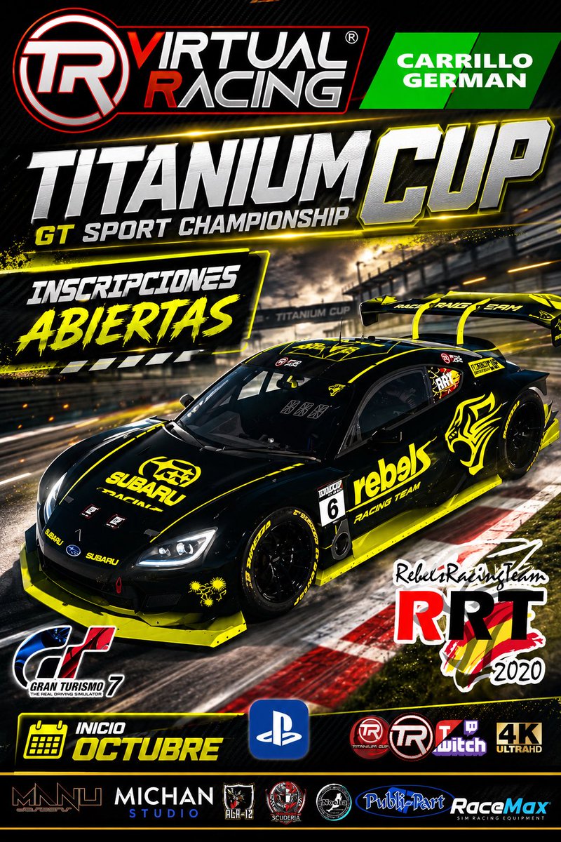 Titanium__Red's tweet photo. Siguen llegando equipazos #GT7  inscripciones https://t.co/IxFBv8Druo https://t.co/aQLbPw6Kwp