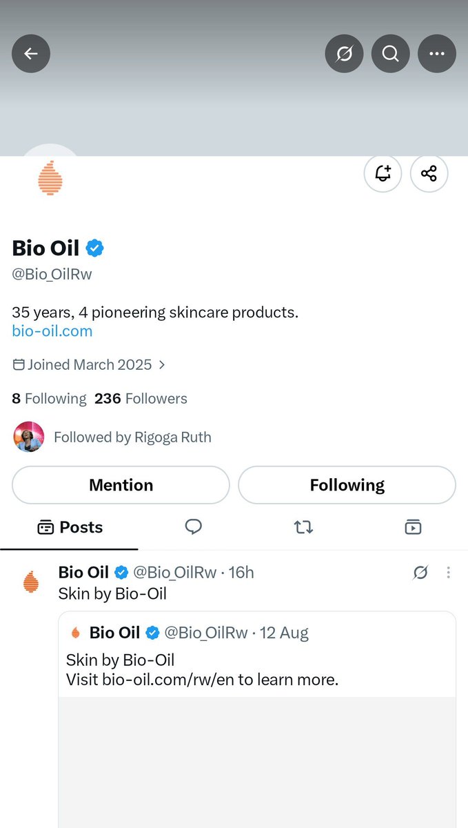 chazzoh250's tweet photo. Done ✅ 
@Bio_OilRw https://t.co/lpSyle3PF2