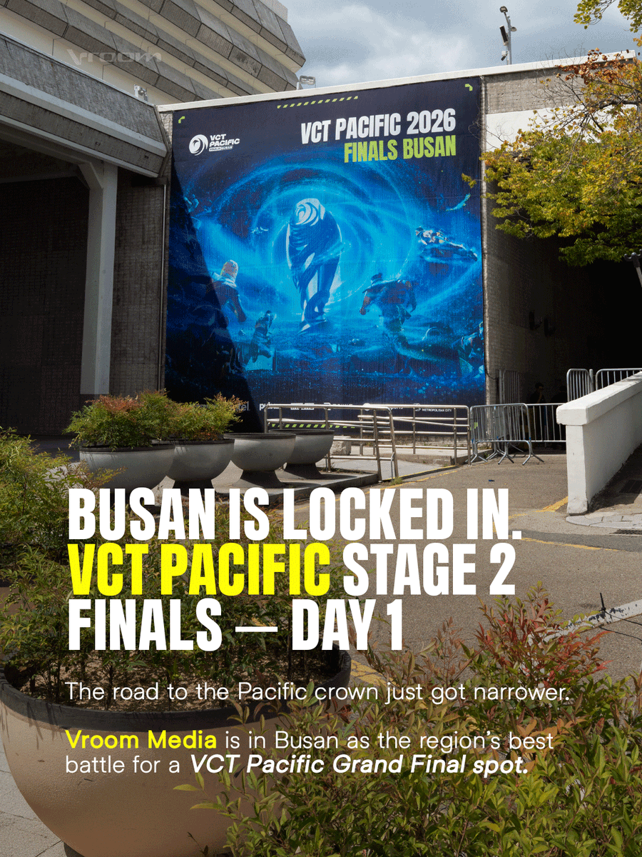 vroommediaph's tweet photo. BUSAN. ONE ARENA. ZERO CHILL. 🔥🎮
Day 1 of the VCT Pacific Finals had Sajik Gymnasium going off, and Predator Gaming Philippines came ready with Intel, Vill, and AmaraTV in the mix.
#PredatorGaming #IntelGaming #VCTPacific #ShiftHappens https://t.co/CgQdJ0QC96