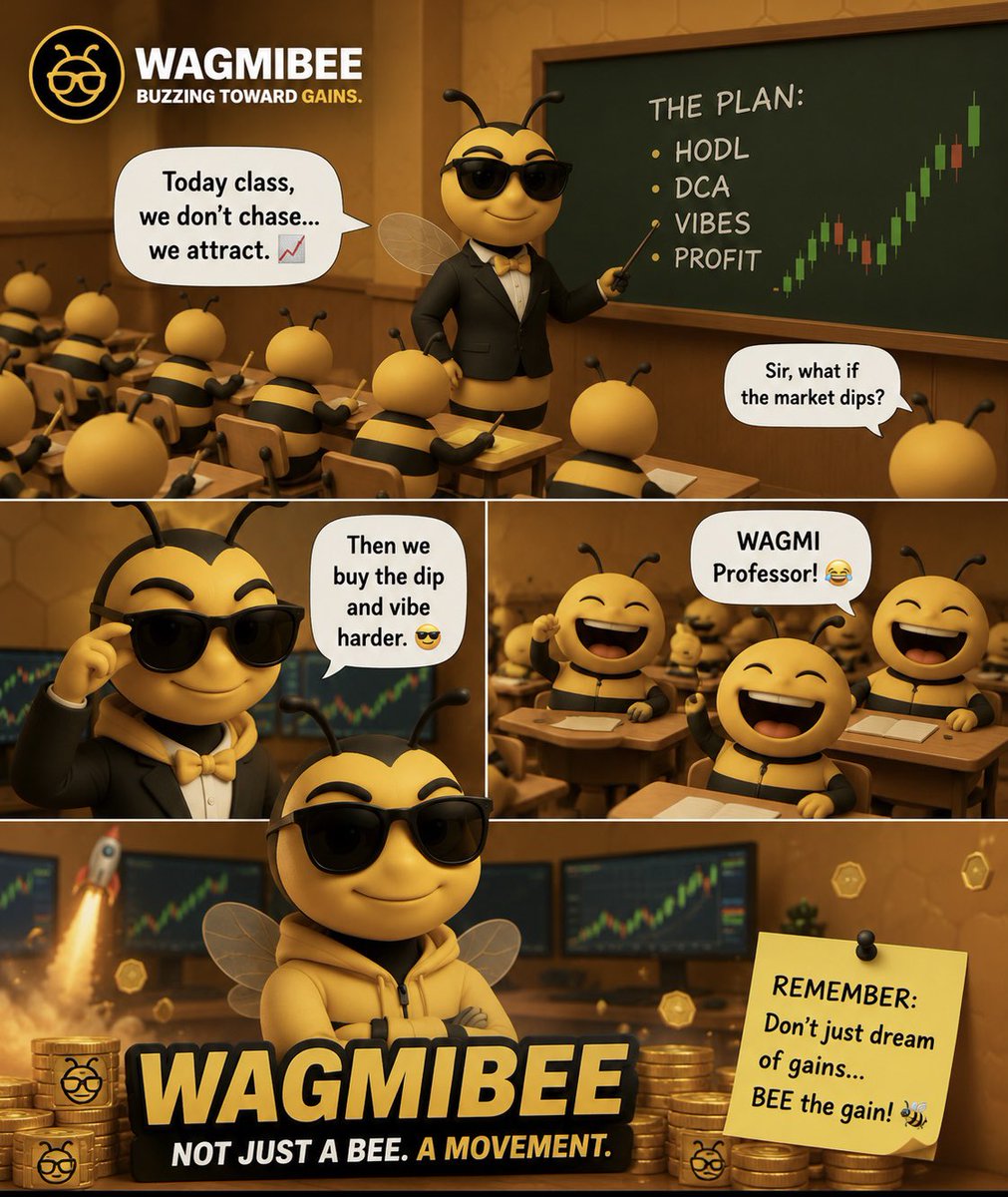 smallriri15's tweet photo. The market can dip, but the vibes stay up 

Stay calm. Stay smart. Keep buzzing.

$WAGMIBEE is not just a bee, 

it’s a movement. 🐝

@Wagmibee 

Join the Tg and explore in the comments https://t.co/FmeJlOobQ0