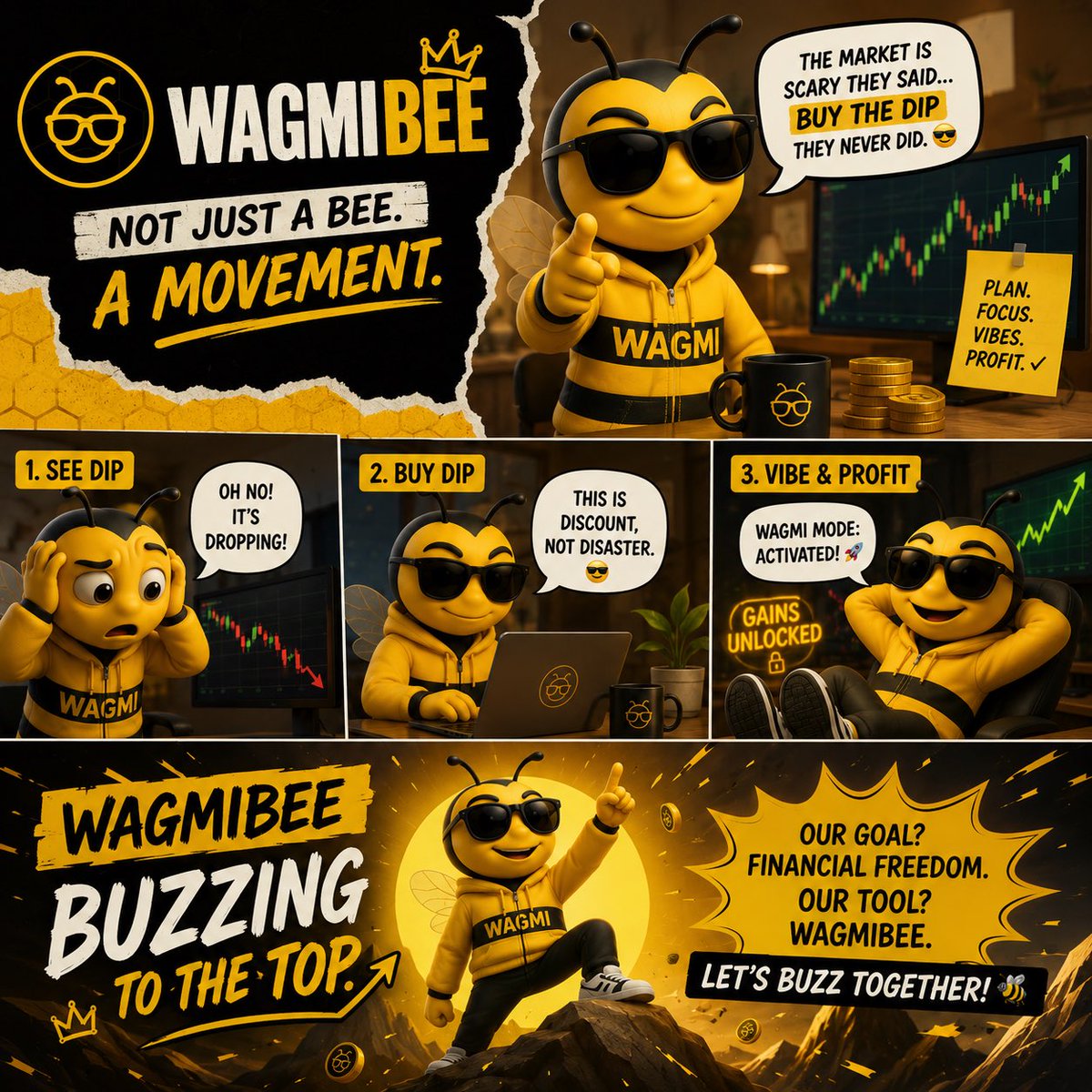 smallriri15's tweet photo. The market can dip, but the vibes stay up 

Stay calm. Stay smart. Keep buzzing.

$WAGMIBEE is not just a bee, 

it’s a movement. 🐝

@Wagmibee 

Join the Tg and explore in the comments https://t.co/FmeJlOobQ0