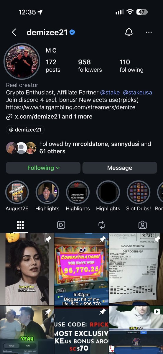 RossPicks's tweet photo. 🚨 $500 GIVEAWAY — ANNOUNCING THE WINNERS LIVE! 🚨

We’re giving away $500 and picking ALL the winners LIVE on stream! 💰🔥

To enter:

✅ Follow BOTH of our Instagrams:
📲 @ross_picks
📲 @demizee21

❤️ LIKE + COMMENT on EVERY REEL on BOTH accounts
👥 TAG 3 FRIENDS in your comments
🧠 Get creative! Clever/funny comments are the ones we’ll be looking for 👀

🎥 Winners will be picked LIVE ON STREAM!

The more reels you engage with, the more chances you have to get noticed. 👀

GO RUN UP BOTH INSTAGRAMS NOW! 💰🔥

$500 ON THE LINE — GOOD LUCK! 🍀
