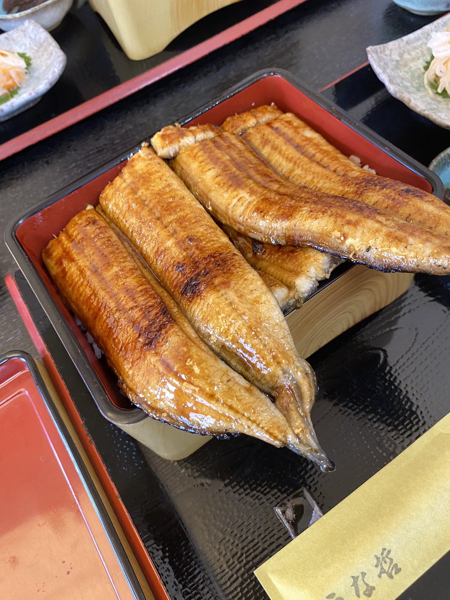 usamechno's tweet photo. 自分を労う鰻。土用の丑は試験前でスルーだったし。脂のってて皮パリ身ふわな絶品鰻だった。 https://t.co/D2y0t2Qahj