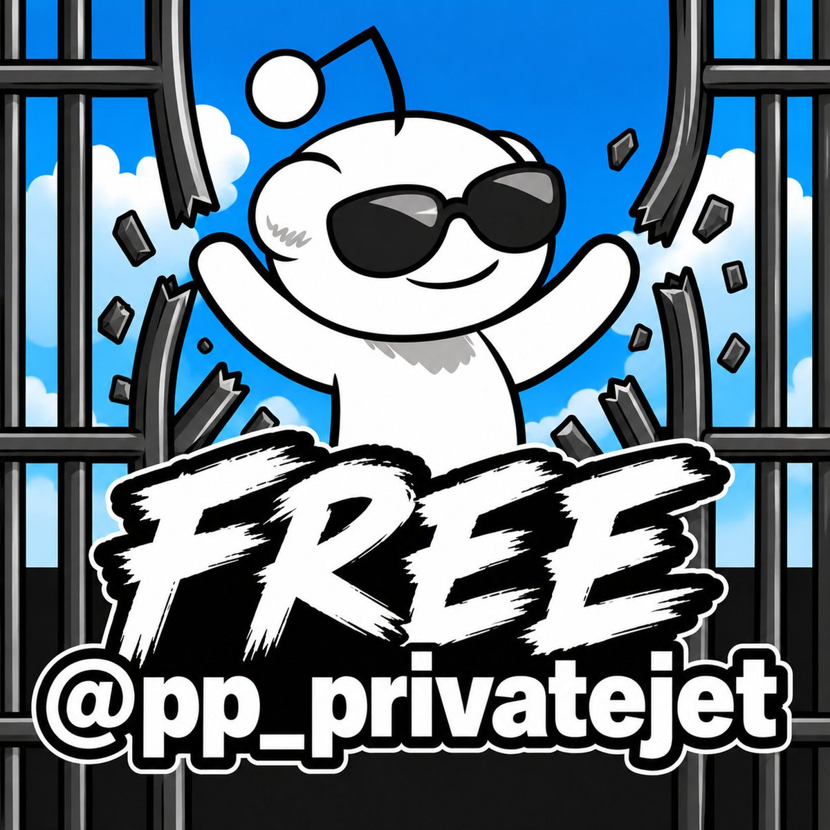 SteveOnStake's tweet photo. 😎 $10,000 GIVEAWAY 😎

Our friend @pp_privatejet has been banned from X!

Before the ban, PP gave me $10,000 to give back to the community.

Reply with a VIDEO MESSAGE telling @elonmusk why you think PP deserves another chance.

Be respectful. Show Elon that we're real people, and tell him how PP has helped you or the community.

FREE PP 😎
 @pp_privatejet