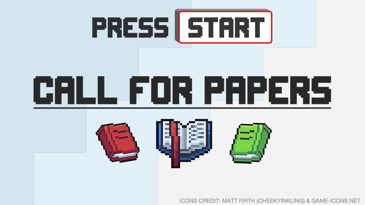 PS_Journal's tweet photo. Open Call for Papers 2026🥰📢
Press Start is currently seeking full-length game studies papers from current grad students/recent grads. Submit by Dec 4, 2026, for a potential spot in our 2027 issue! More details below in this thread👇 #CallForPapers #GameStudies https://t.co/PKLgnmBdwY