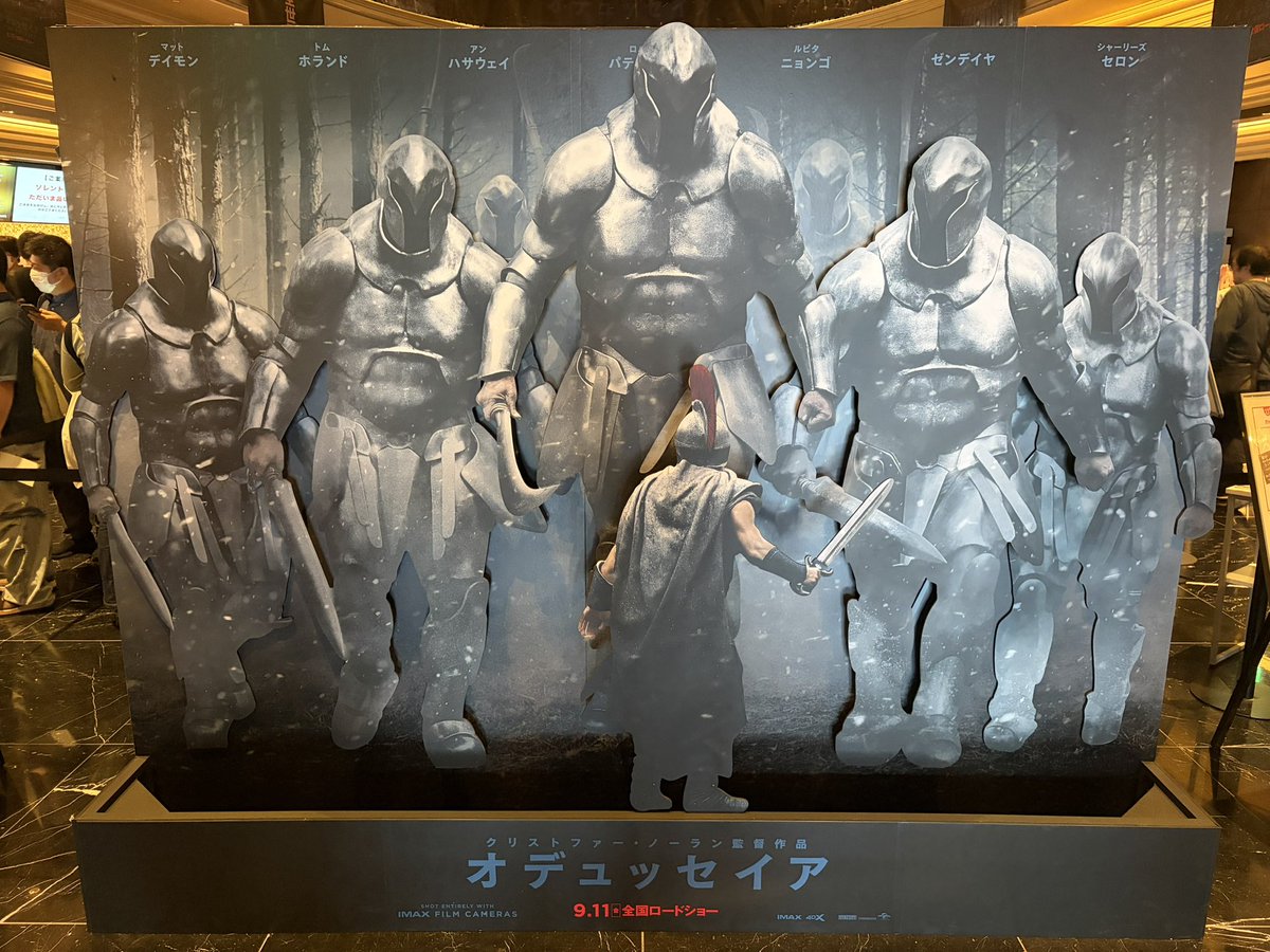 skywalker_thx7's tweet photo. オデュッセイア
グラシネ
本日朝一の回

エンドロール中に「スマホ閉じろよっ！」と怒号
明るくなっても後方プレミア席付近で外国語で応戦

余韻台無し🥲
両者この映画を観て何も学んでない

“海から来る者” “ゼウスの掟破り”
現実でも文明•礼節の崩壊が始まってるなと実体験
こんな体験いらないよ😇 https://t.co/sgjfvaBOAe